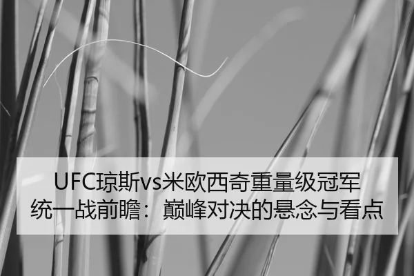UFC琼斯vs米欧西奇重量级冠军统一战前瞻：巅峰对决的悬念与看点